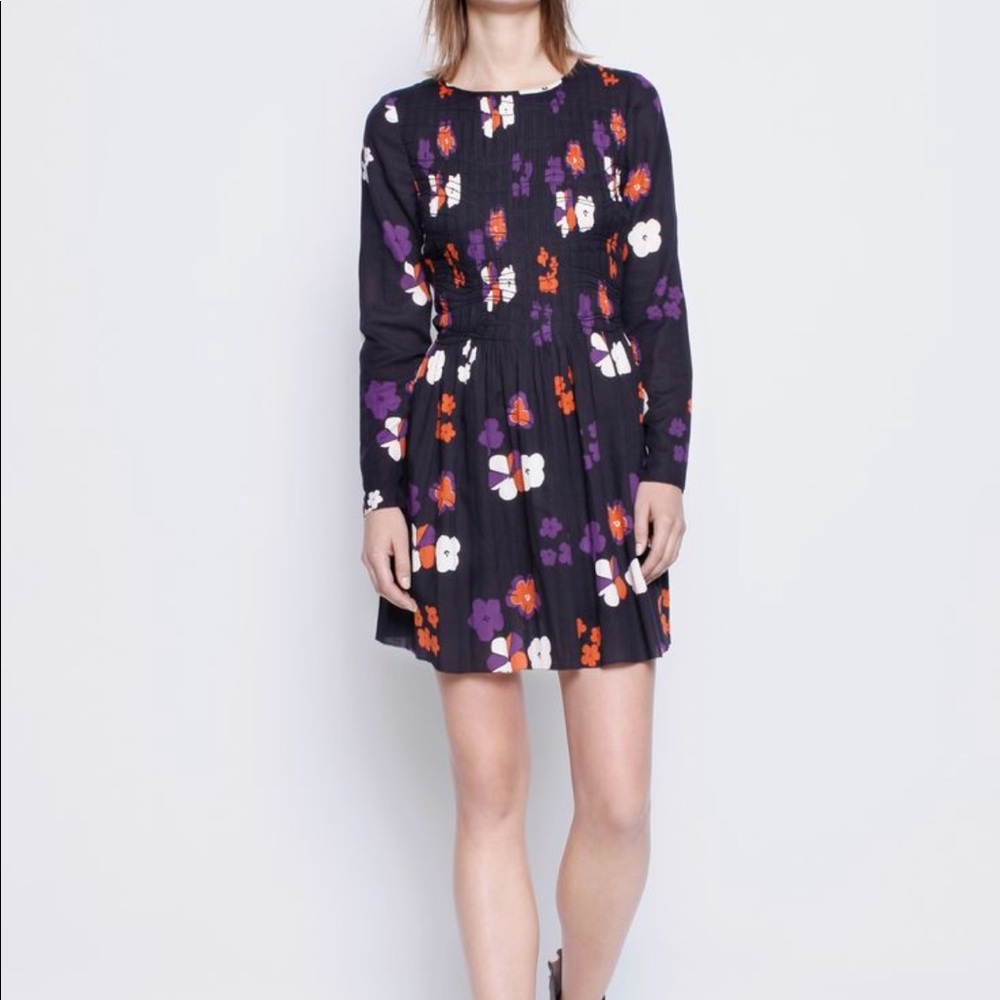 Zadig & Voltaire Rodin print Arty floral print dress, size S